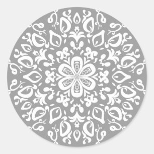 Stone Mandala Classic Round Sticker