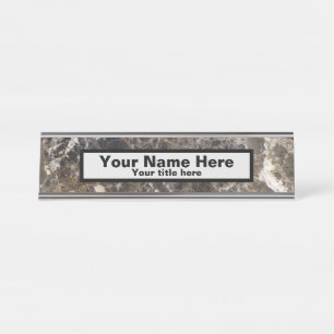 Stone Marble Desk Name Plate