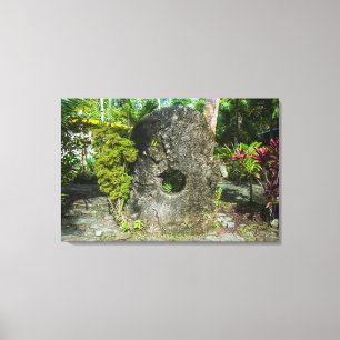 Stone Money In The Jungle Canvas Print