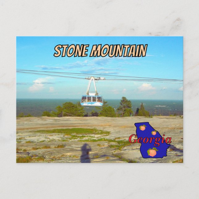 Stone Mountain GA Summit Skyride  Carte postale (Devant)
