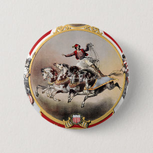 Stone & Murray's Circus, Circa 1870. 2 Inch Round Button