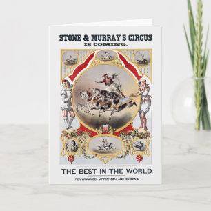 Stone & Murray's Circus, Circa 1870. Card