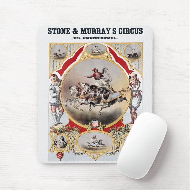 Stone & Murray's Circus, Circa 1870. Mouse Pad (With Mouse)