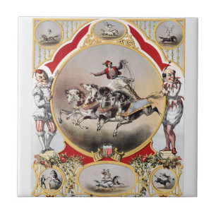 Stone & Murray's Circus, Circa 1870. Tile