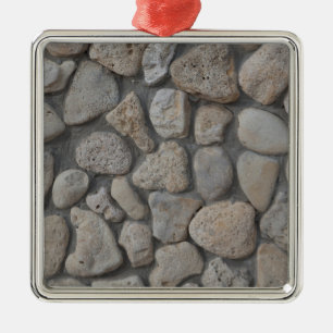 Stone pattern metal ornament