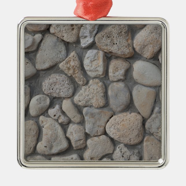 Stone pattern metal ornament (Front)