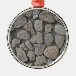 Stone pattern metal ornament