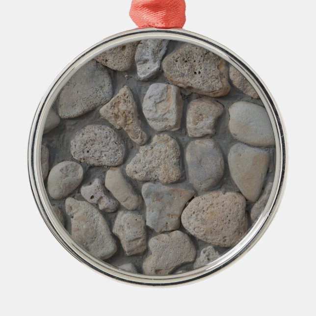 Stone pattern metal ornament (Front)
