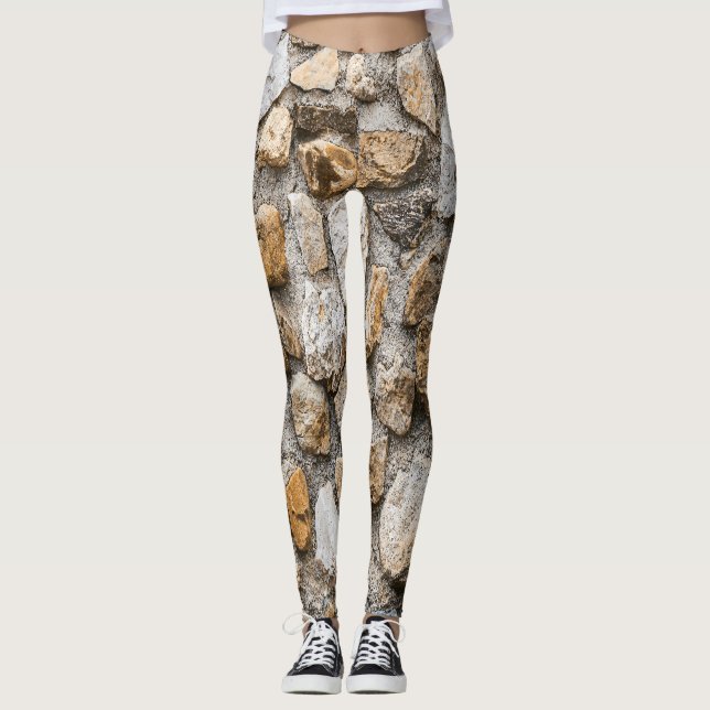 Stone pattern, natural stone leggings (Front)