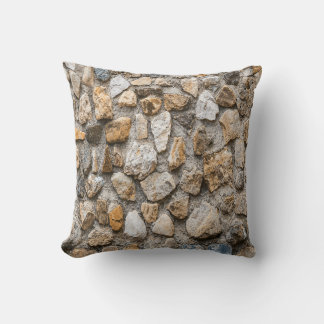 Stone pattern, natural stone throw pillow