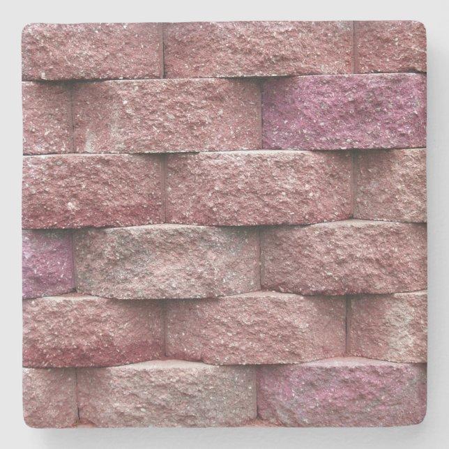 Stone Retaining Wall Texture, Square coaster (Front)