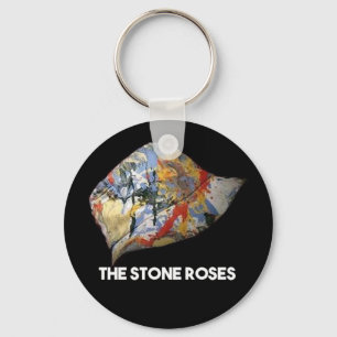 Stone Roses Hat Manchester Button Key Ring