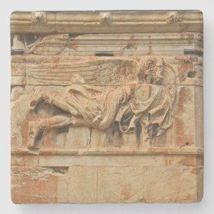 Stone Sculpture in  Greece Sq Coaster