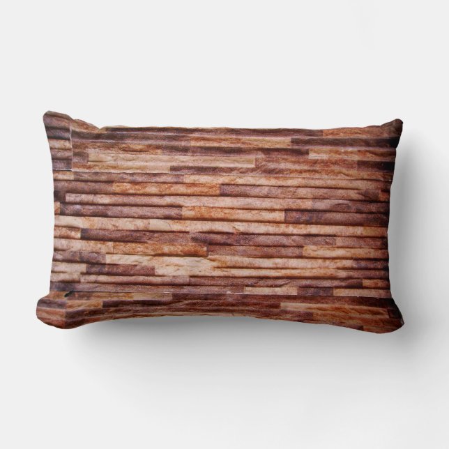 Stone slabs coated wall lumbar pillow (Front)