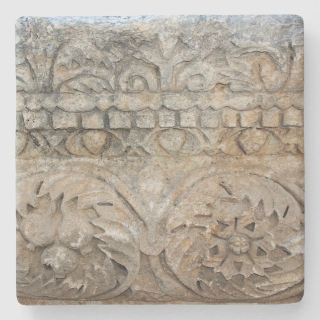 Stone Texture From Israel Square coaster (Front)