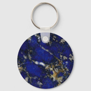 Stone texture: Lapis lazuli Keychain