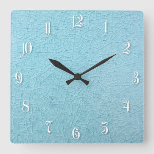 Stone texture square wall clock