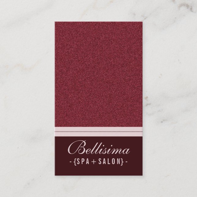 Stone Textured Merlot Business Card (Front)