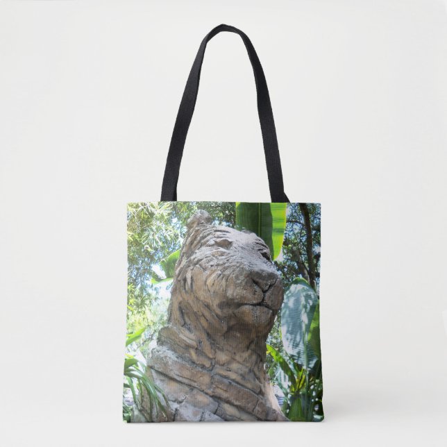 Stone tiger on a tote bag (Front)