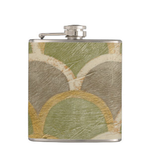 Stone Tile Design by Chariklia Zarris Hip Flask