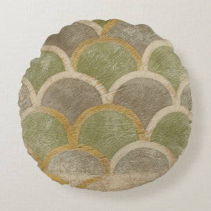 Stone Tile Design by Chariklia Zarris Round Pillow