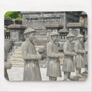 Stone Tomb Statues Mouse Pad