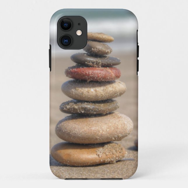 Stone Tower On Beach Case-Mate iPhone Case (Back)