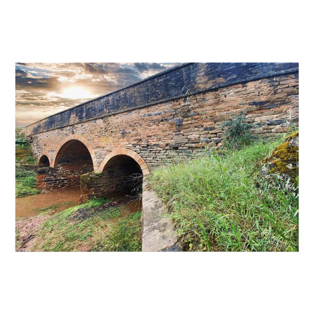 Stone Triple Arched Bridge Photo Print (Front)