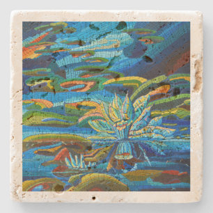 Stone Underfloor Glass - Double Attraction Coaster