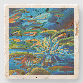 Stone Underfloor Glass - Double Attraction Coaster