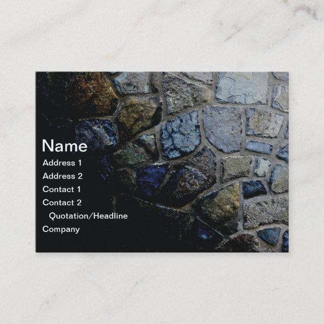 stone wall business card (Front)