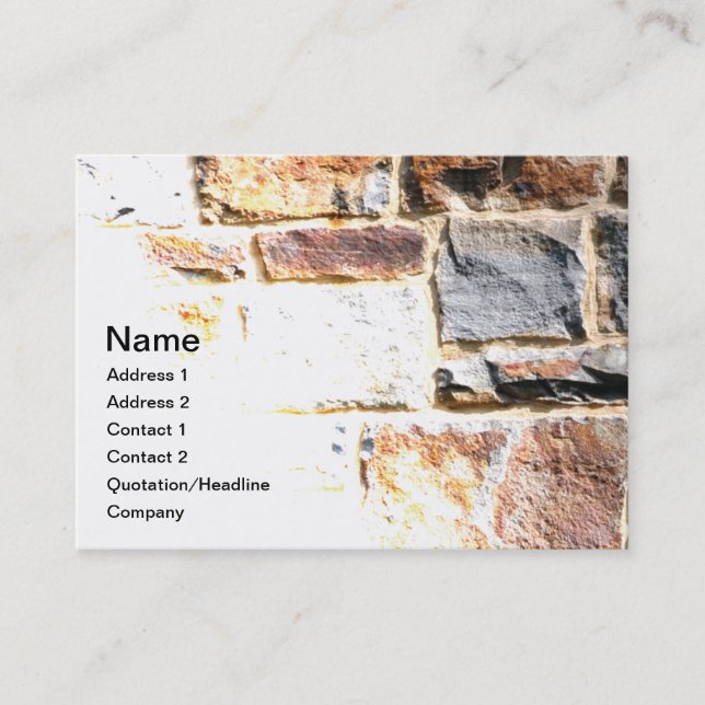 stone wall business card (Front)