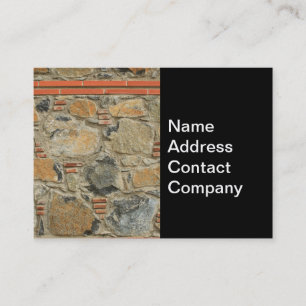 Stone wall business card