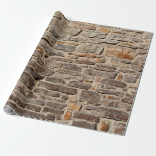 Stone wall rustic texture background wrapping paper