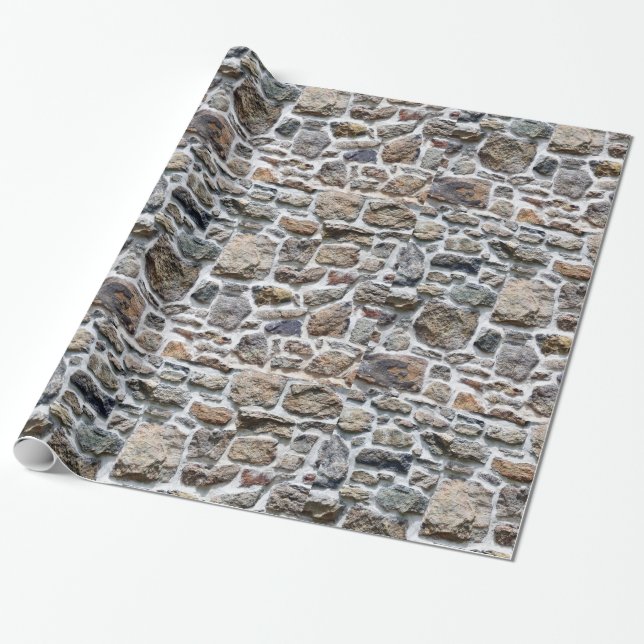 Stone Wall Wrapping Paper (Unrolled)