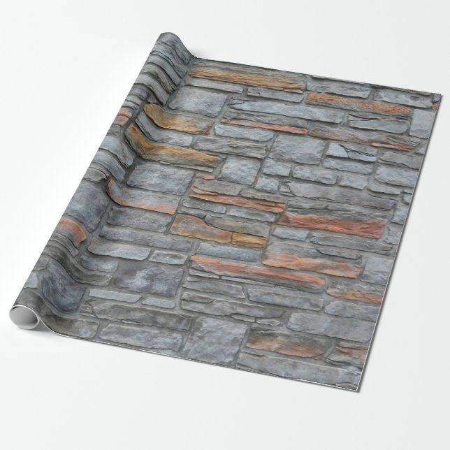 stone wall wrapping paper (Unrolled)