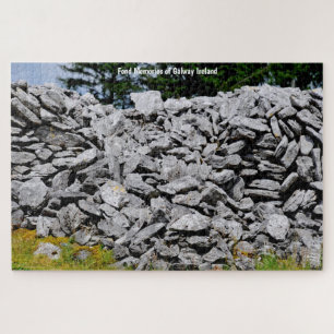 Stone Walls Inisheer Aran Islands Galway Ireland. Jigsaw Puzzle