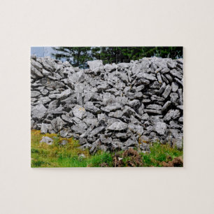 Stone Walls Inisheer Aran Islands Galway Ireland. Jigsaw Puzzle