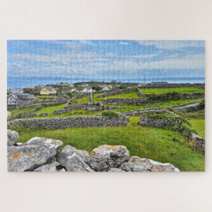 Stone walls, Inisheer, Aran Islands, Ireland Jigsaw Puzzle