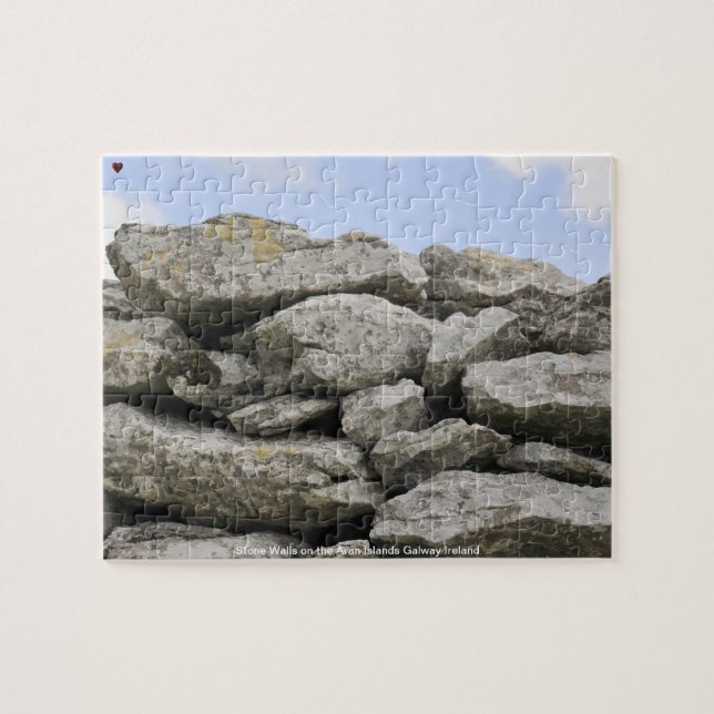 Stone Walls the Aran Islands Galway Ireland Jigsaw Puzzle (Horizontal)