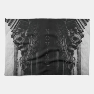 Stone Wings Skull Kitchen Towel