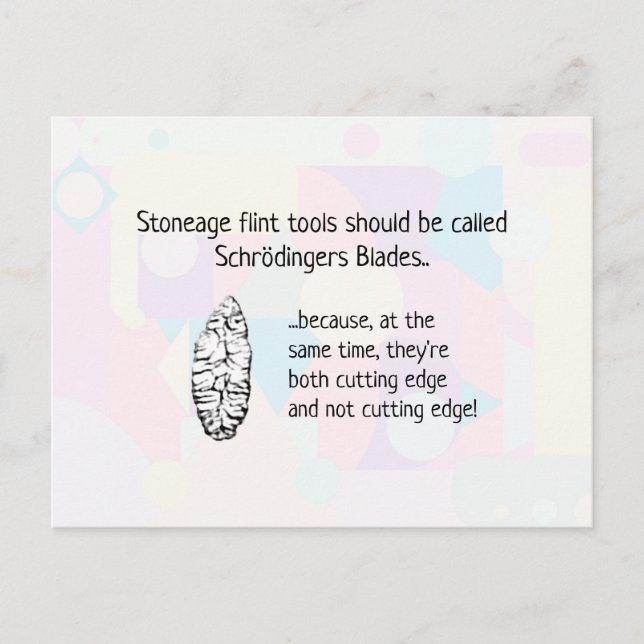 Stoneage Flint Tools - aka Schrodingers Blades Postcard (Front)