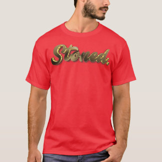 Stoned Typographic Streetwear Design T-Shirt