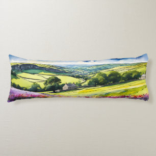 “Stonedale” Wide Landscape Yorkshire Dales Scene Body Pillow