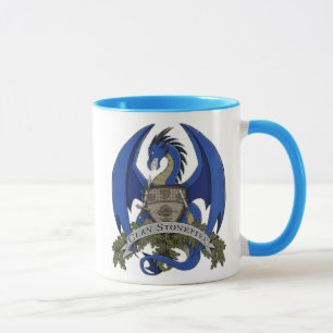 Stonefire Dragons Crest (Blue Dragon) 11oz Mug