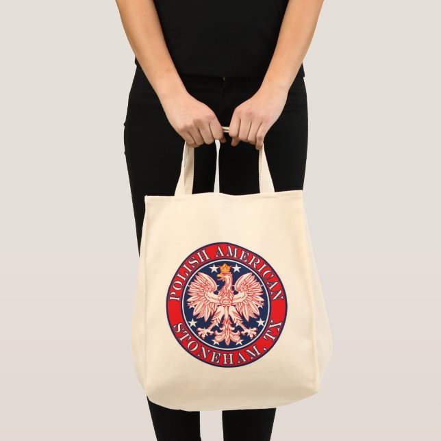 Stoneham Texas Polish American Eagle Tote Bag (Front (Product))