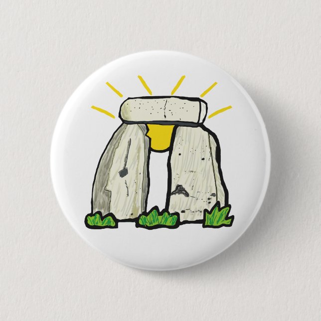 Stonehenge 2 Inch Round Button (Front)