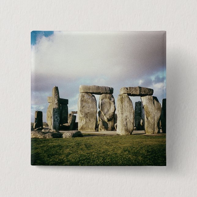 Stonehenge 2 Inch Square Button (Front)