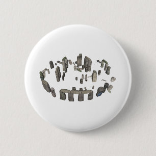 Stonehenge: 3D Model: 2 Inch Round Button