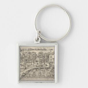 Stonehenge a residence and stock farm keychain